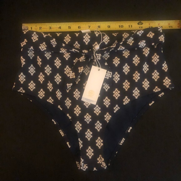NWT $258 Tory Burch Double Diamond Two-Piece Swim Suit in size Medium! - Picture 7 of 11